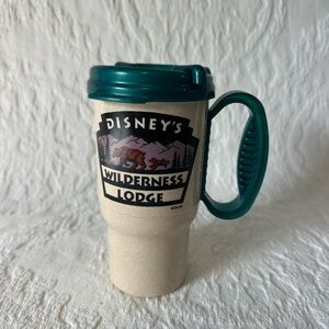 VTG Disney Wilderness Lodge Mug with Teal Handle